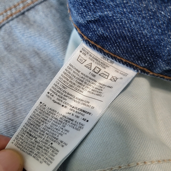 Old Navy Loose Fit Built-In Tough Denim Jeans 36x36 NWT Blue 100% Cotton - Picture 7 of 9